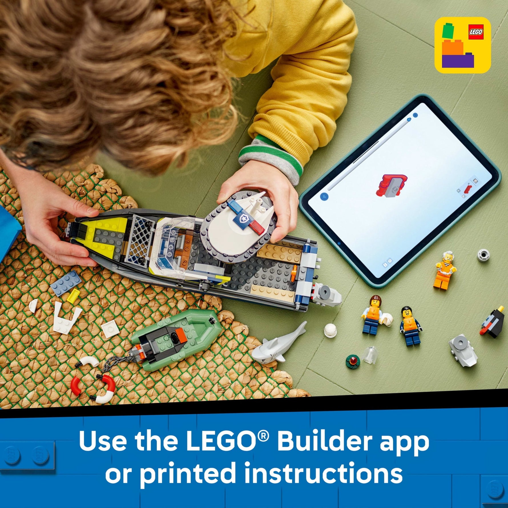 ليجو 60456 سيتي قارب مطاردة الشرطة مكعبات التركيب LEGO
