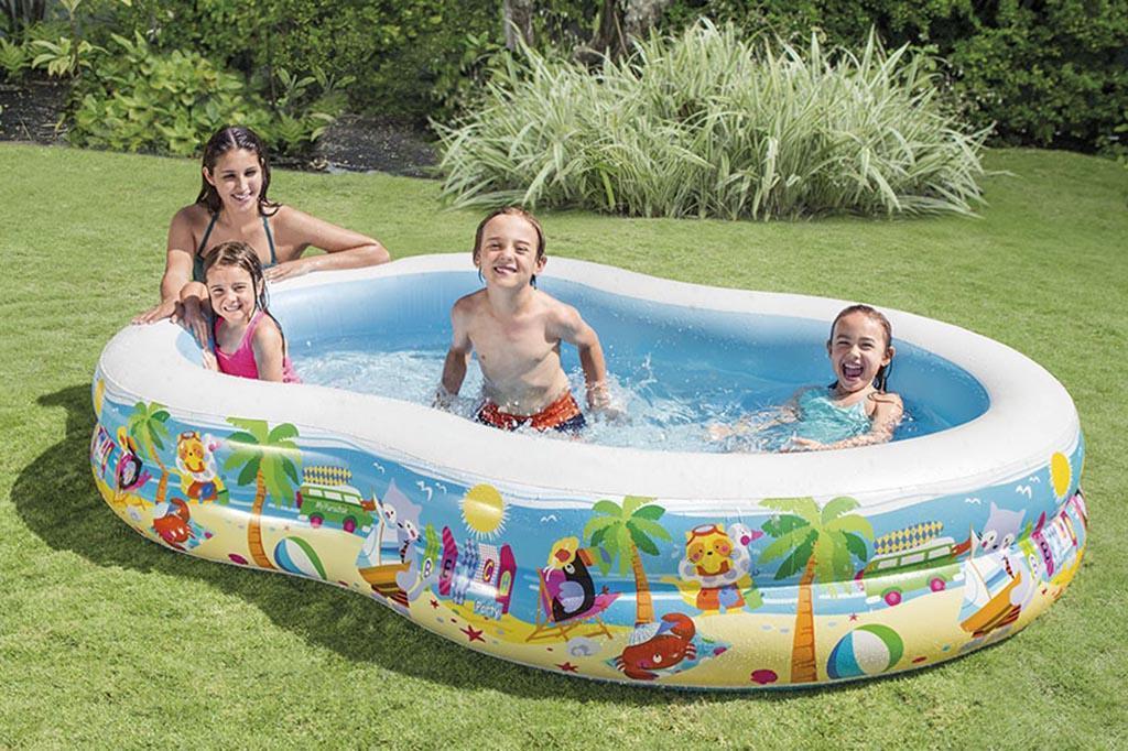 انتكس مسبح خارجي مطبوع للأطفال المسابح الخارجية Intex