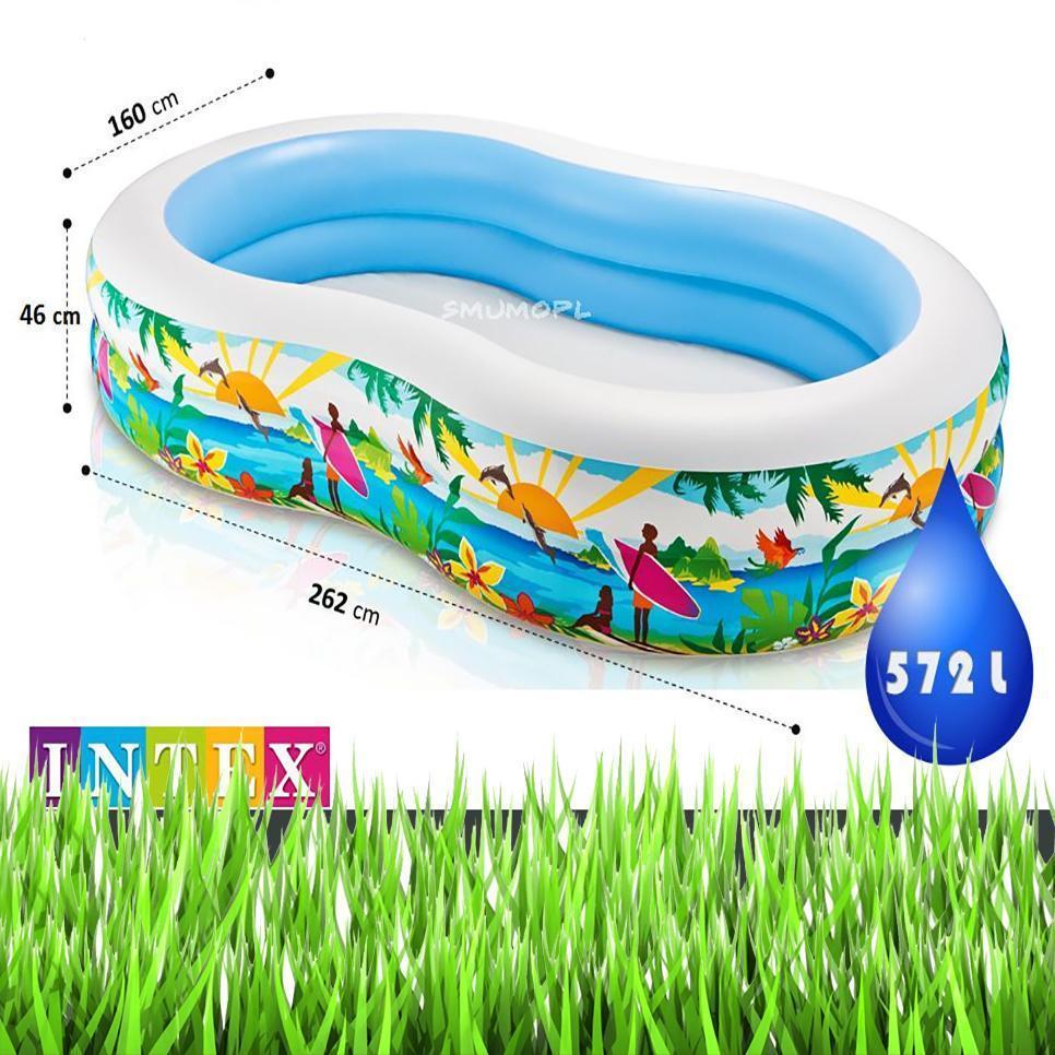 انتكس مسبح خارجي مطبوع للأطفال المسابح الخارجية Intex