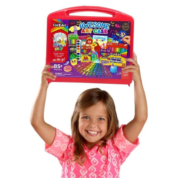 كريز ارت حقيبة فنية 85 قطعة رسم و تلوين Craz-Art