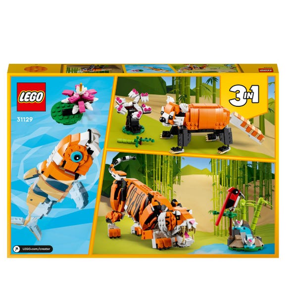 ليجو 31129 كريتور 3 في 1 النمر المهيب مكعبات التركيب LEGO