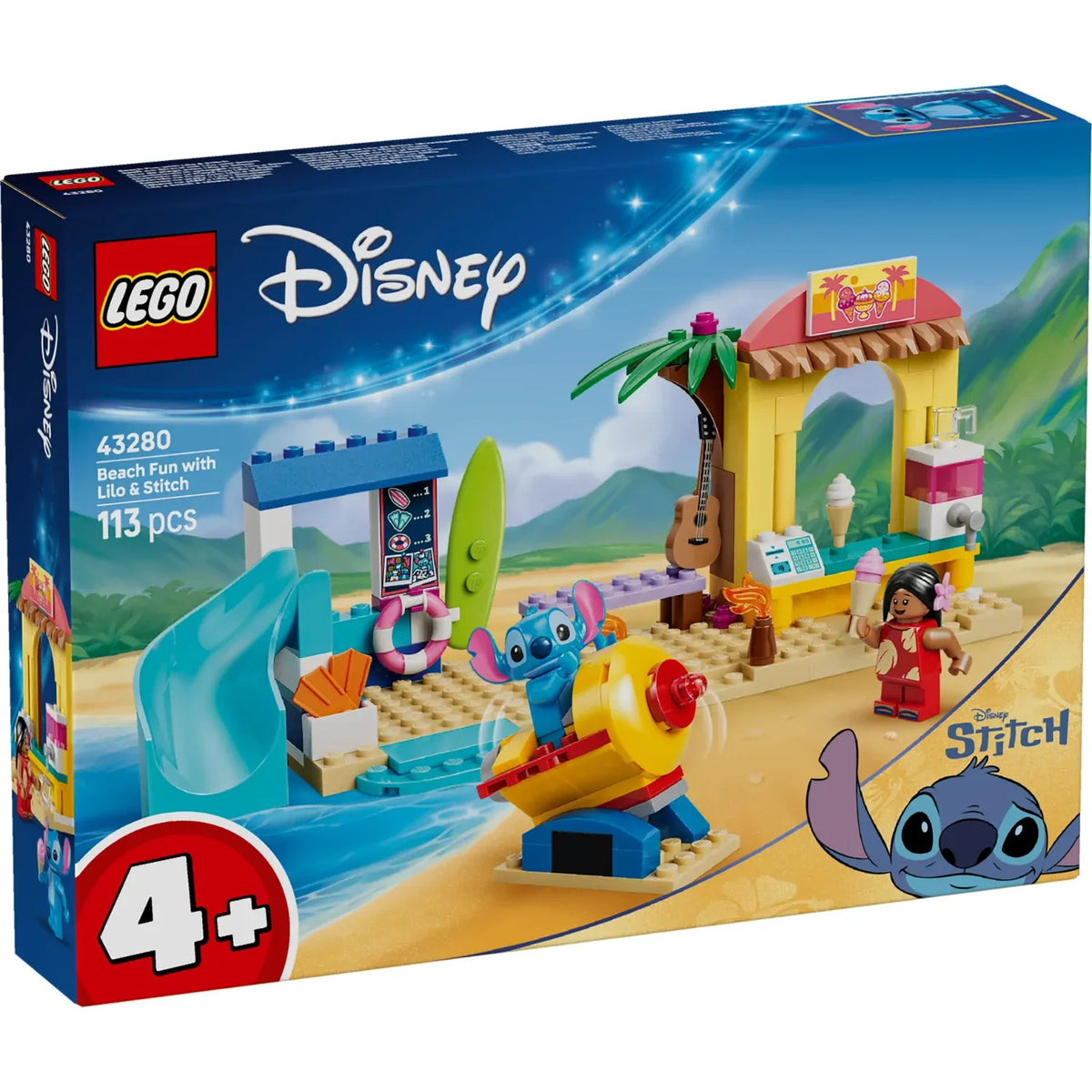 ليجو ديزني ستيتش المرح على الشاطئ 43280 مكعبات التركيب LEGO