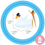 انتكس عوامة كبيرة على شكل بجعة عوامات ومراتب Intex