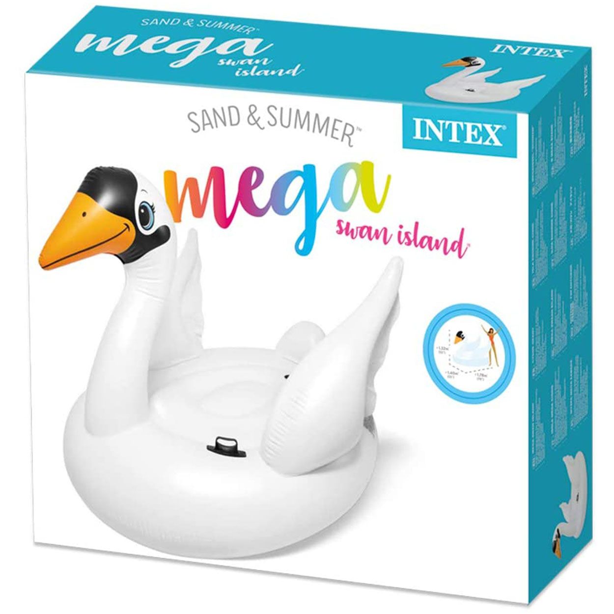 انتكس عوامة كبيرة على شكل بجعة عوامات ومراتب Intex