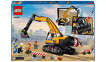 ليجو سيتي لعبة حفارة بناء بلون أصفر مكعبات التركيب LEGO