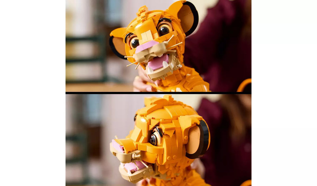 ليجو مكعبات بناء الأسد الملك سيمبا مكعبات التركيب LEGO