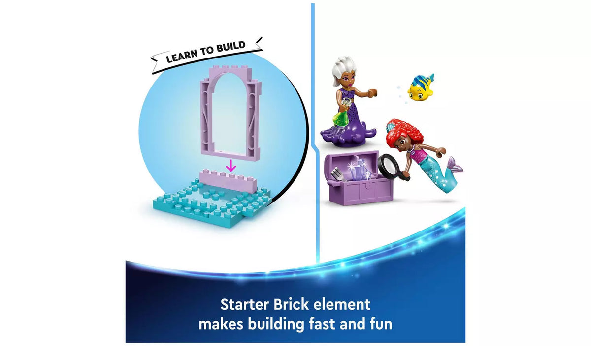 ليجو ديزني لعبة كريستال كافيرن لحورية البحر اريال مكعبات التركيب LEGO