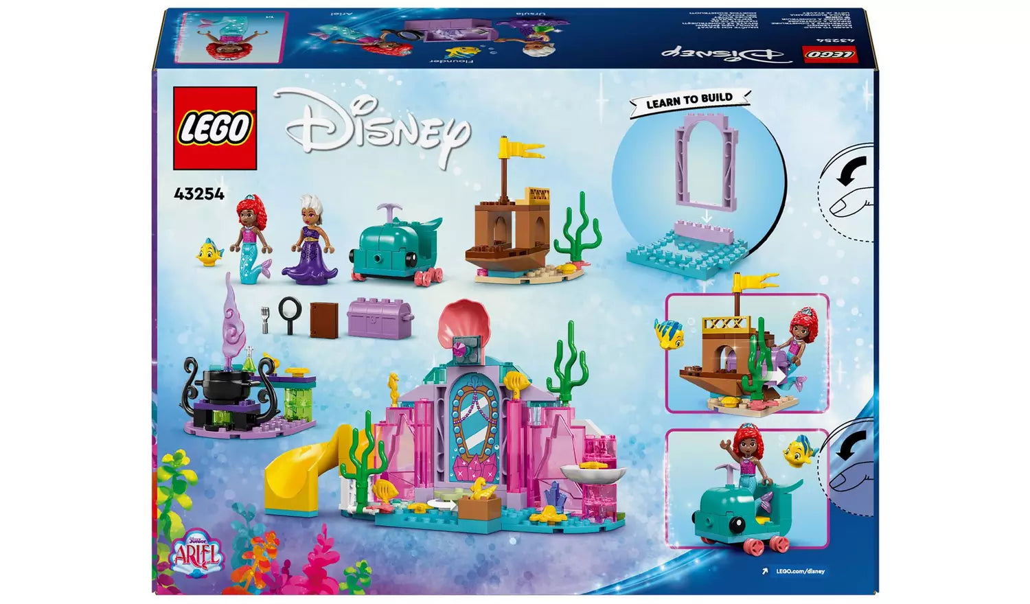 ليجو ديزني لعبة كريستال كافيرن لحورية البحر اريال مكعبات التركيب LEGO