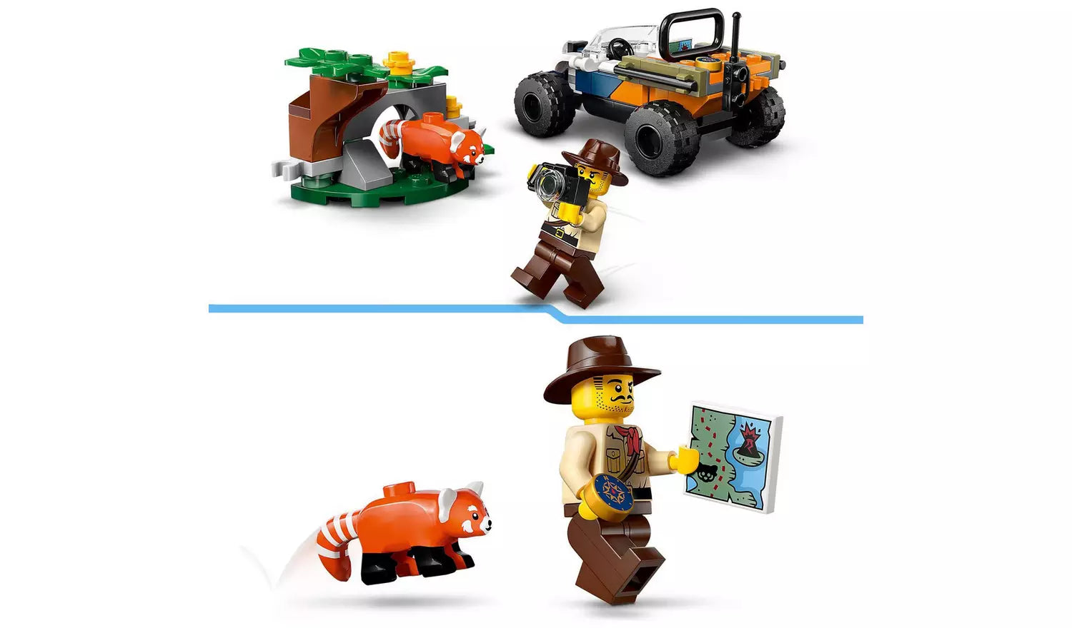 ليجو سيتي لعبة مهمة الباندا الحمراء مكعبات التركيب LEGO