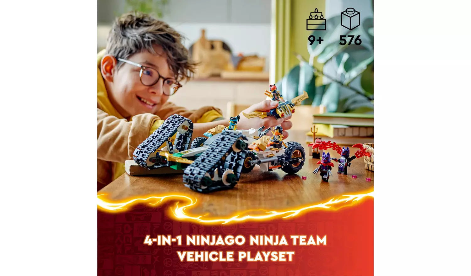 ليجو نينجاغو لعبة سيارة تيم كومبو من سلسلة نينجا مكعبات التركيب LEGO