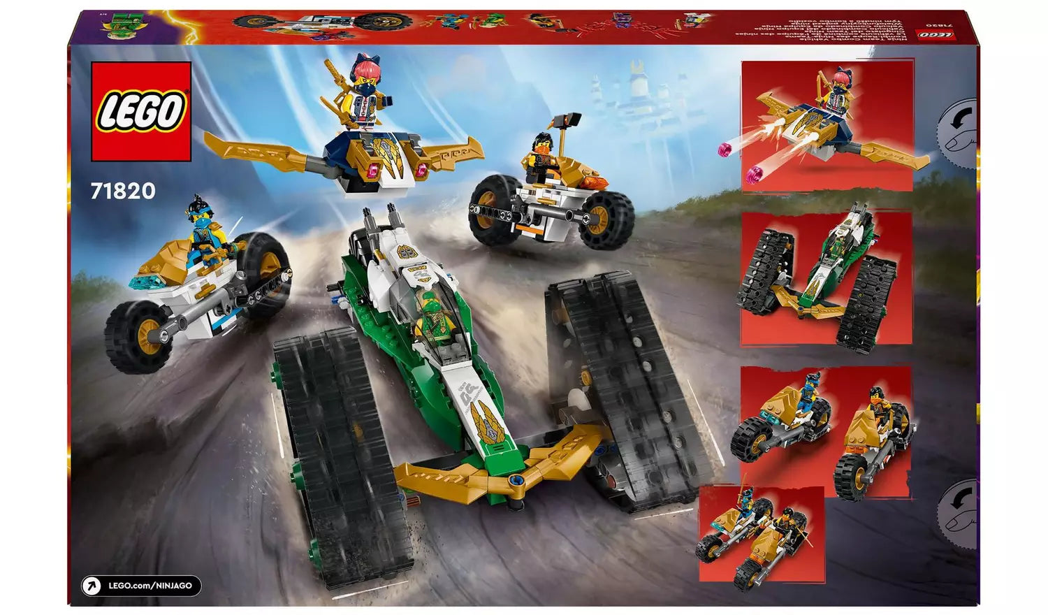 ليجو نينجاغو لعبة سيارة تيم كومبو من سلسلة نينجا مكعبات التركيب LEGO