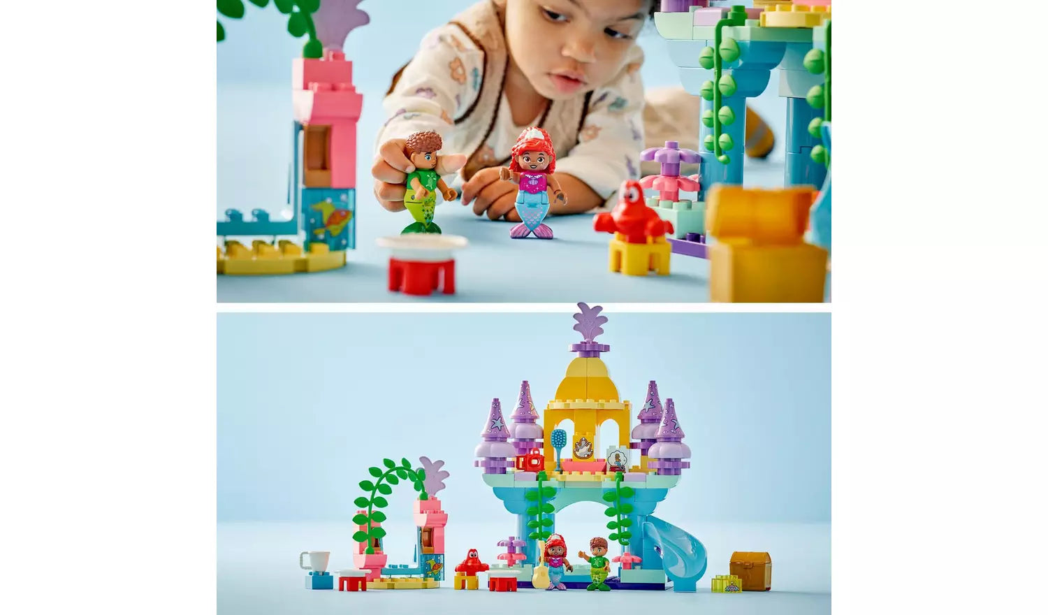 ليجو دبلو قصر أريل السحري تحت الماء مكعبات التركيب LEGO