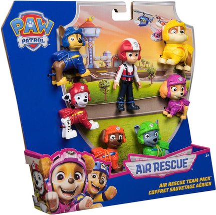 باو باترول شخصيات إنقاذ جوي 7 قطع شخصيات كرتونية Paw Patrol