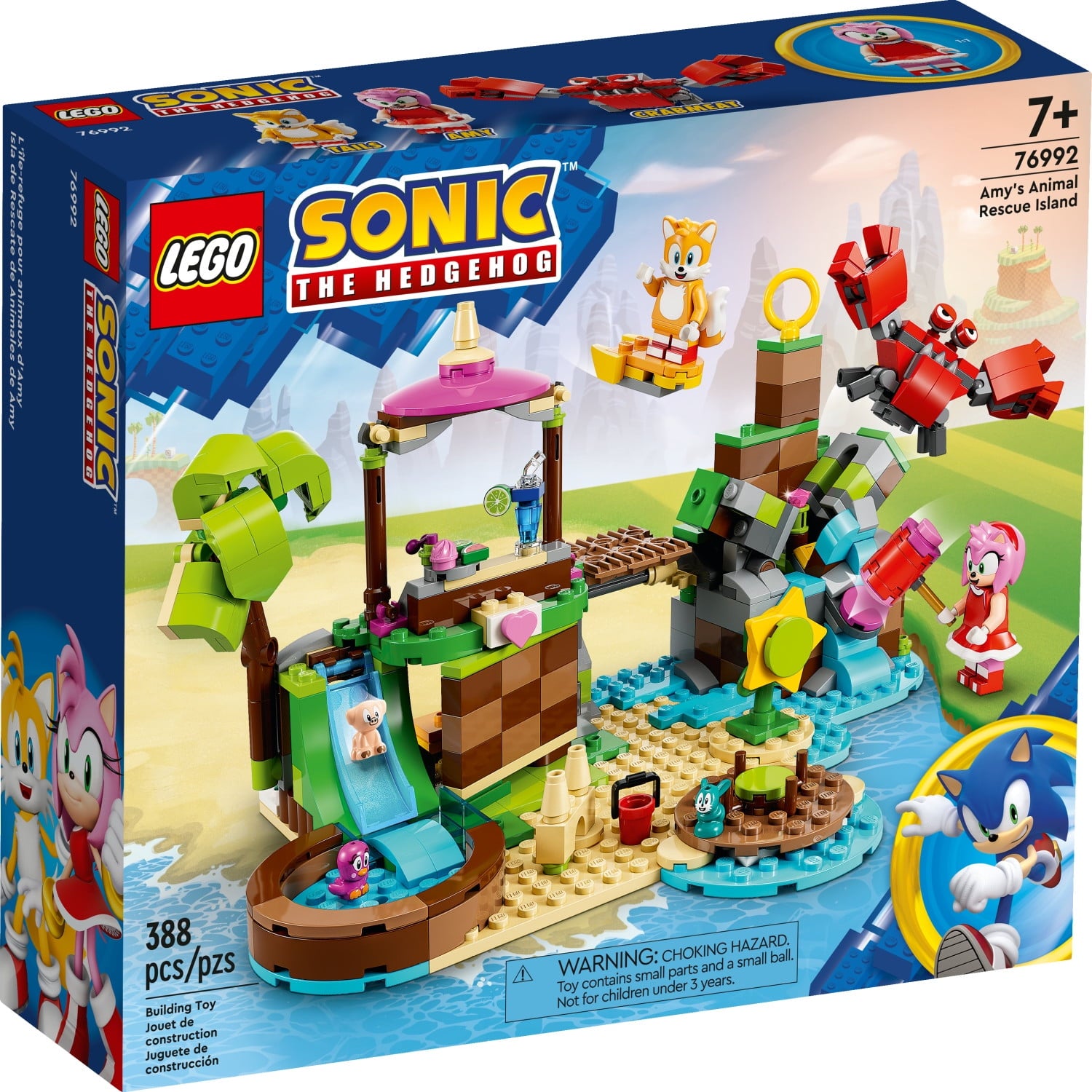 ليجو 76992 سونيك جزيرة إنقاذ الحيوانات مكعبات التركيب LEGO