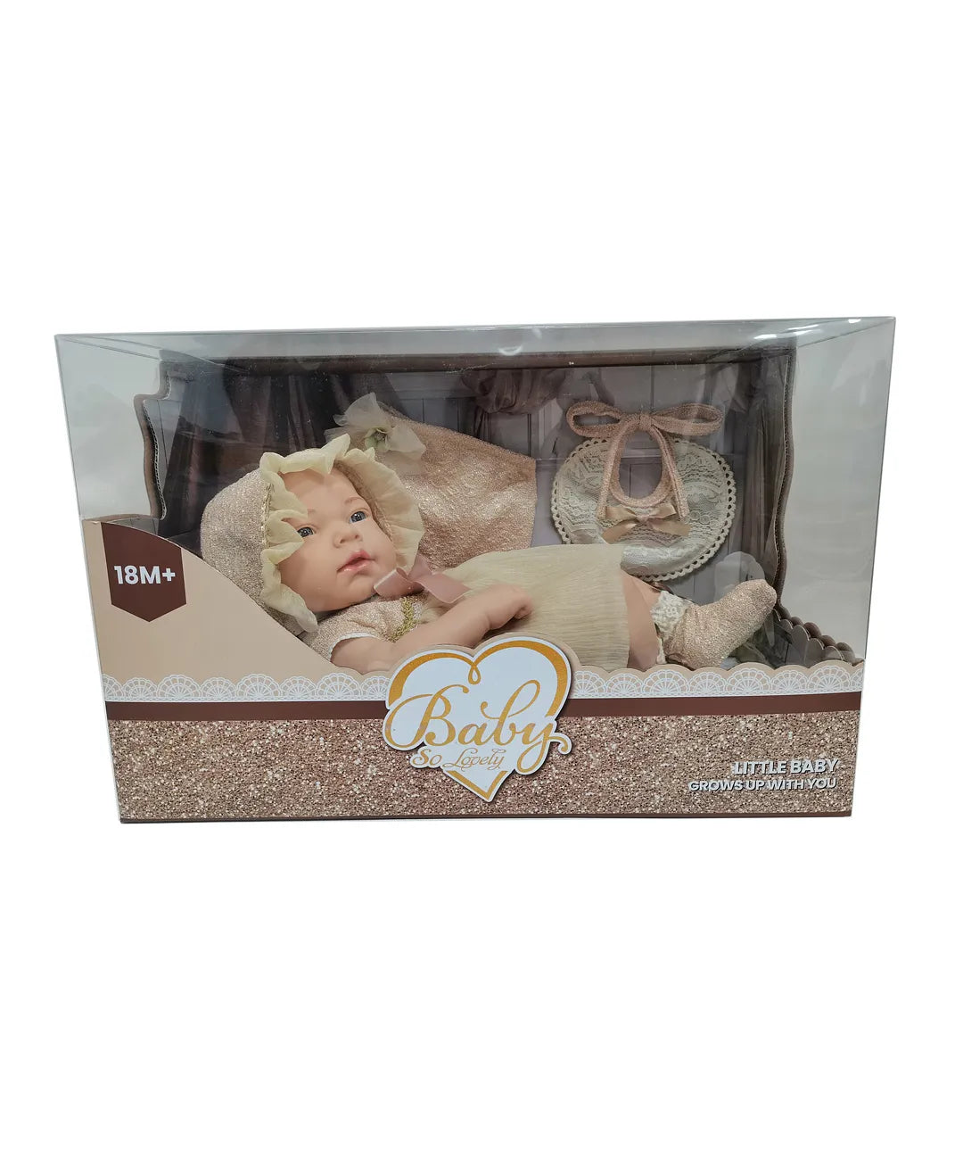 لونغويل دمية ليتل بيبي مع تنورة ومرايل دمى المواليد LongWell