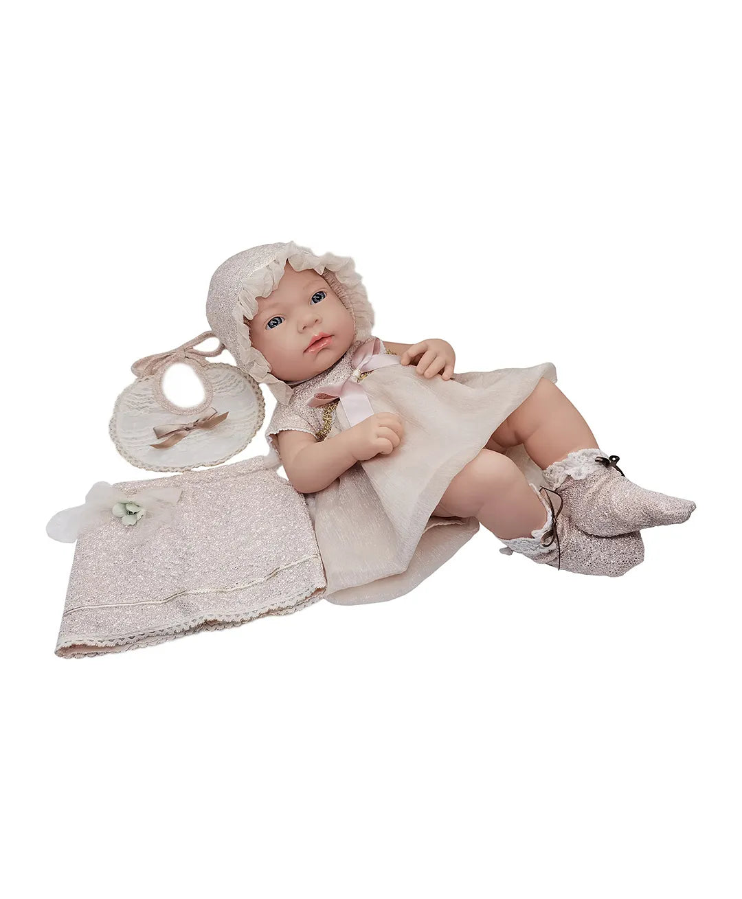 لونغويل دمية ليتل بيبي مع تنورة ومرايل دمى المواليد LongWell