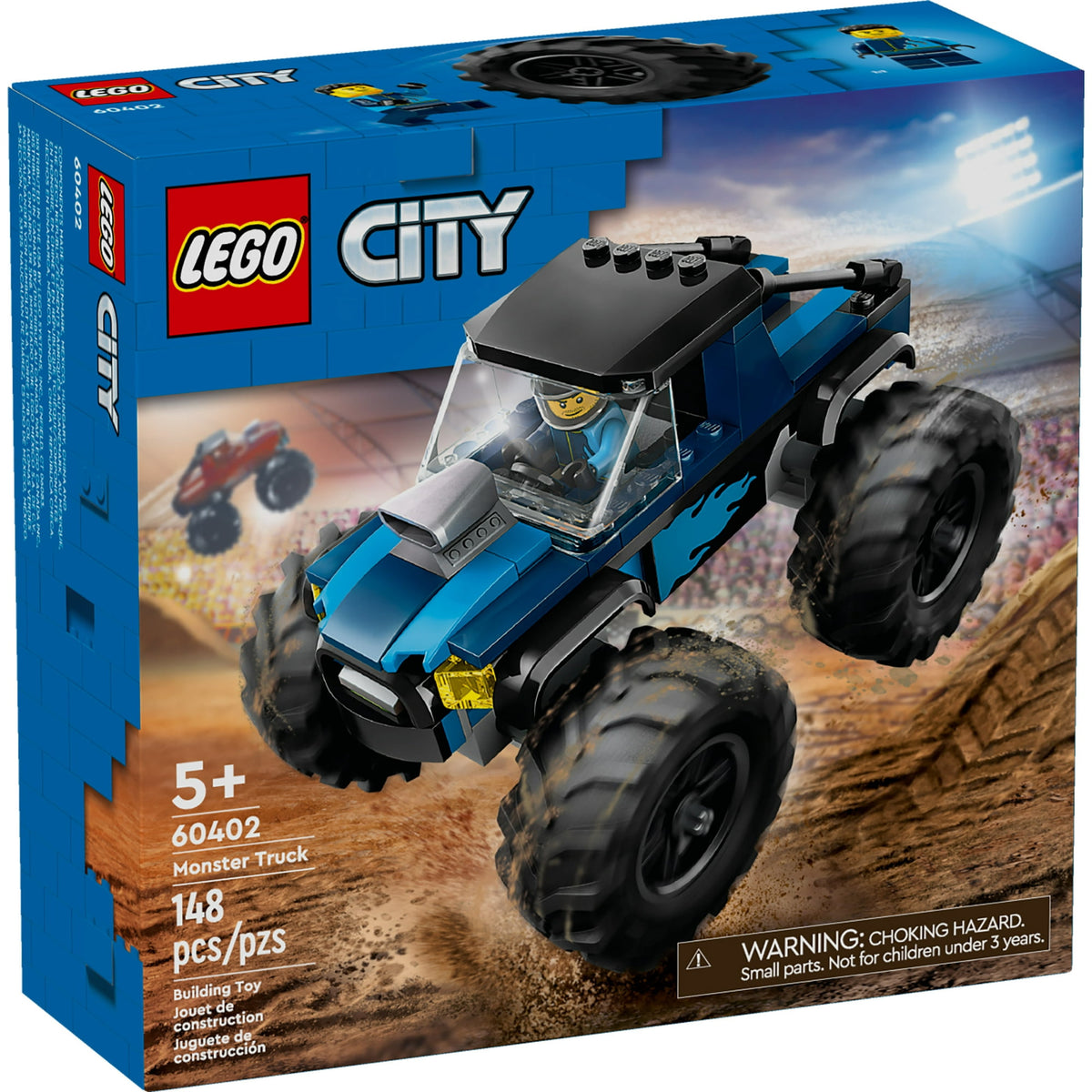 ليجو 60402 سيتي شاحنة الوحش الأزرق مكعبات التركيب LEGO