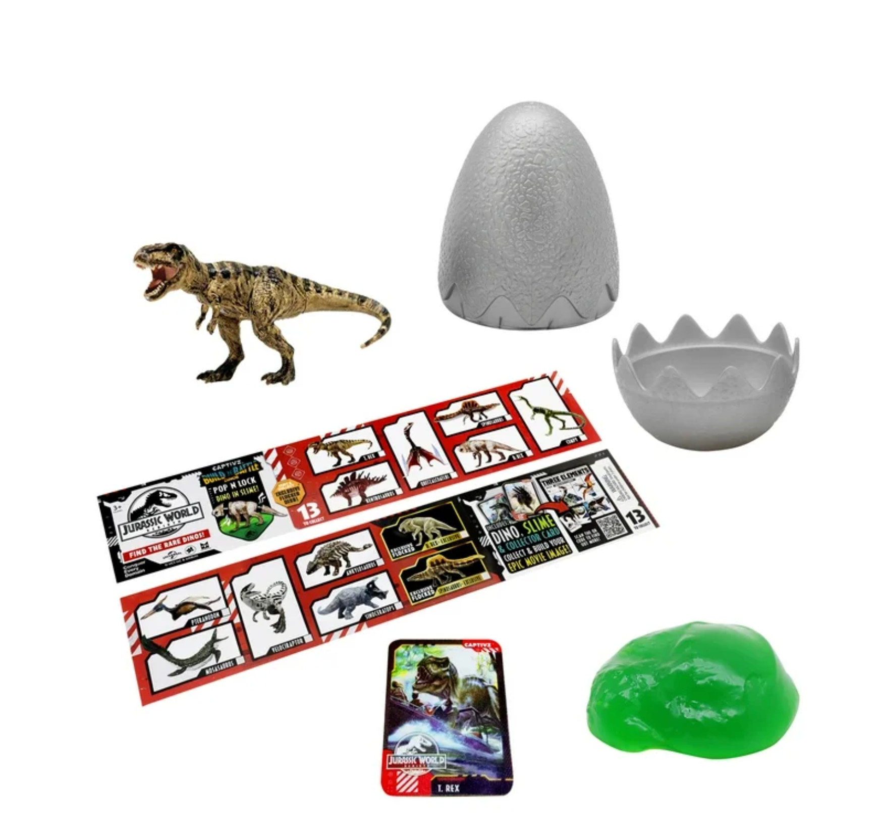 جوراسيك وورلد بيضة كابتيفز ريبيرث مجسمات الحيوانات Jurassic World