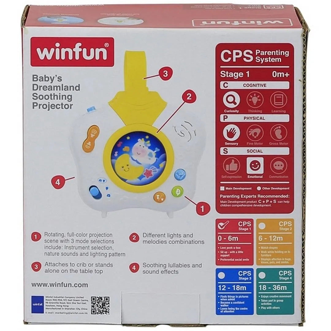 وين فن جهاز عرض دريم لاند المهدئ مواليد تفاعلي WinFun