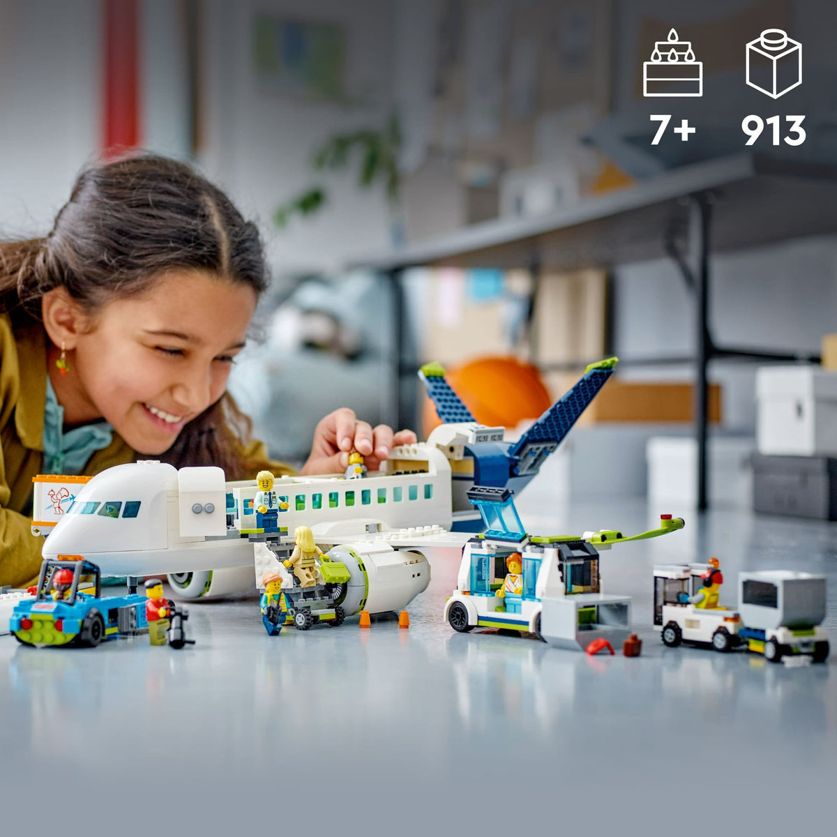 ليجو 60367 سيتي طائرة ركاب المدينة مكعبات التركيب LEGO