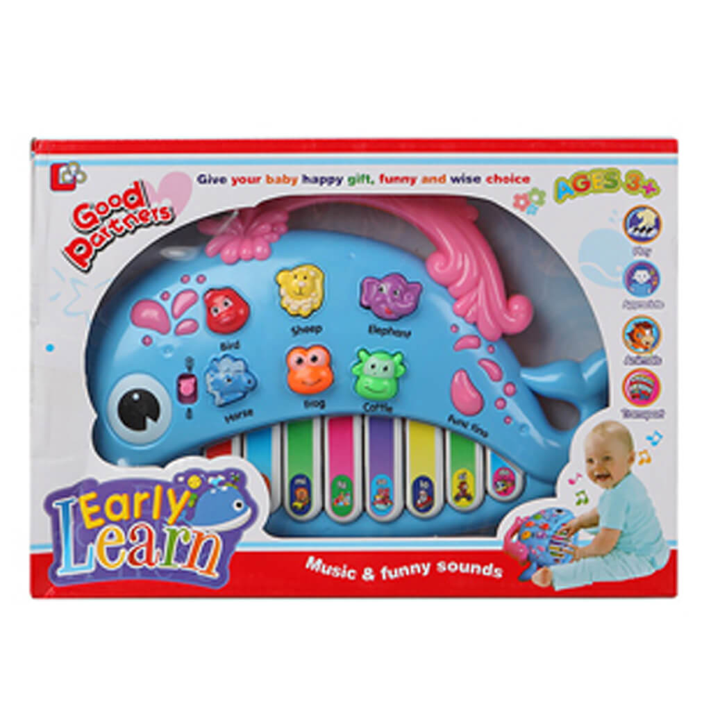 لعبة بيانو الحوت الوان متنوعة مواليد تفاعلي LOCAL