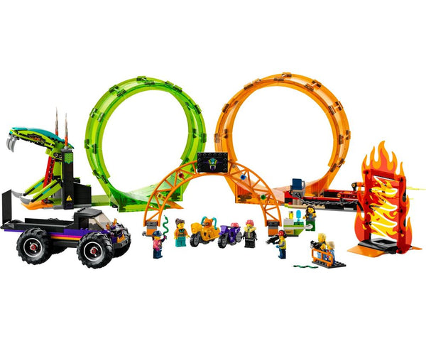 ليجو سيتي لعبه بناء الألعاب السياره البهلوانية مكعبات التركيب LEGO