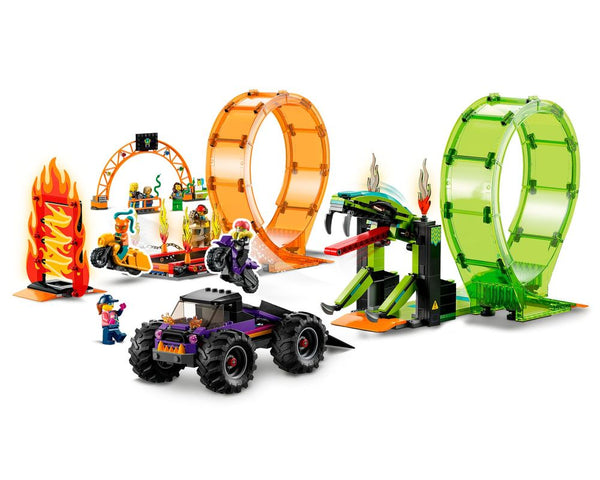 ليجو سيتي لعبه بناء الألعاب السياره البهلوانية مكعبات التركيب LEGO