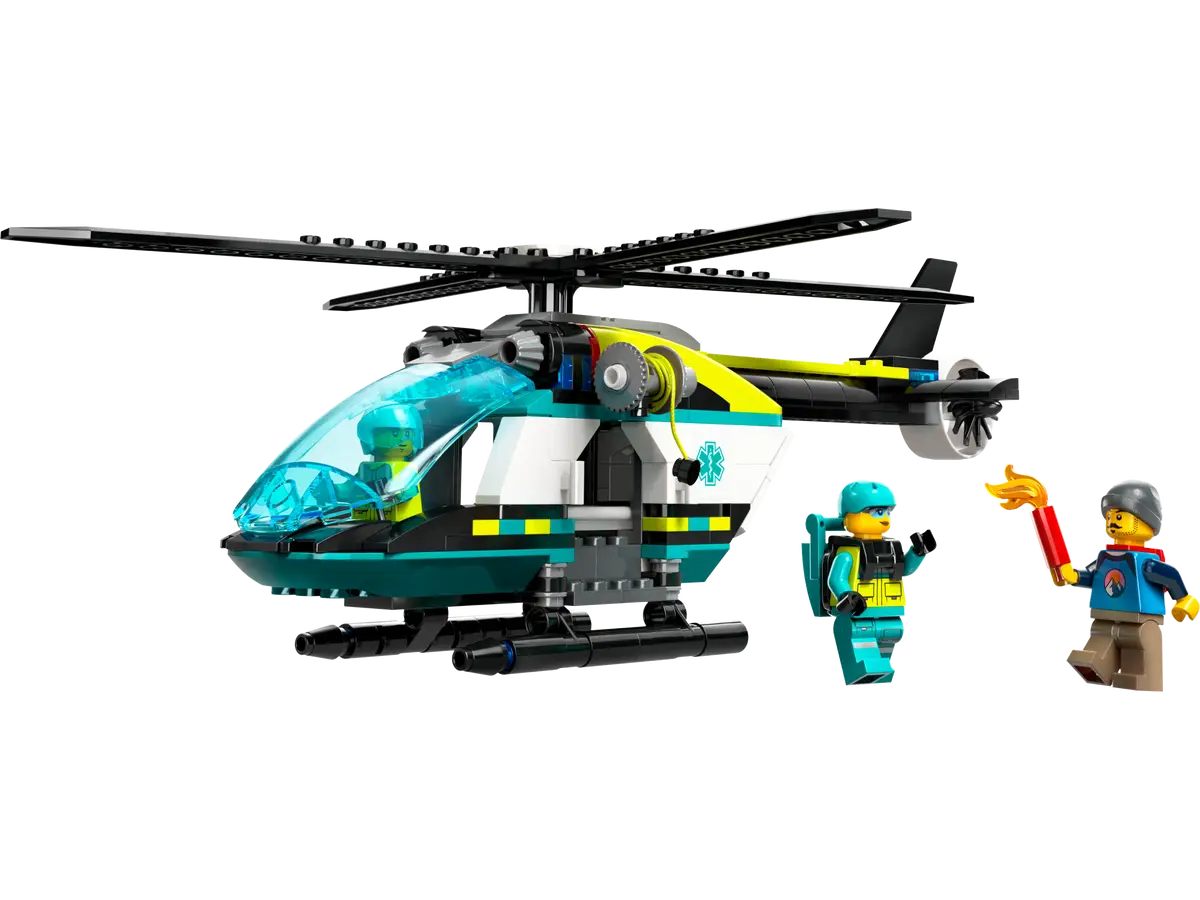 ليجو 60405 سيتي مروحية إنقاذ الطوارئ مكعبات التركيب LEGO