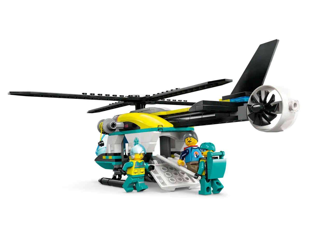 ليجو 60405 سيتي مروحية إنقاذ الطوارئ مكعبات التركيب LEGO