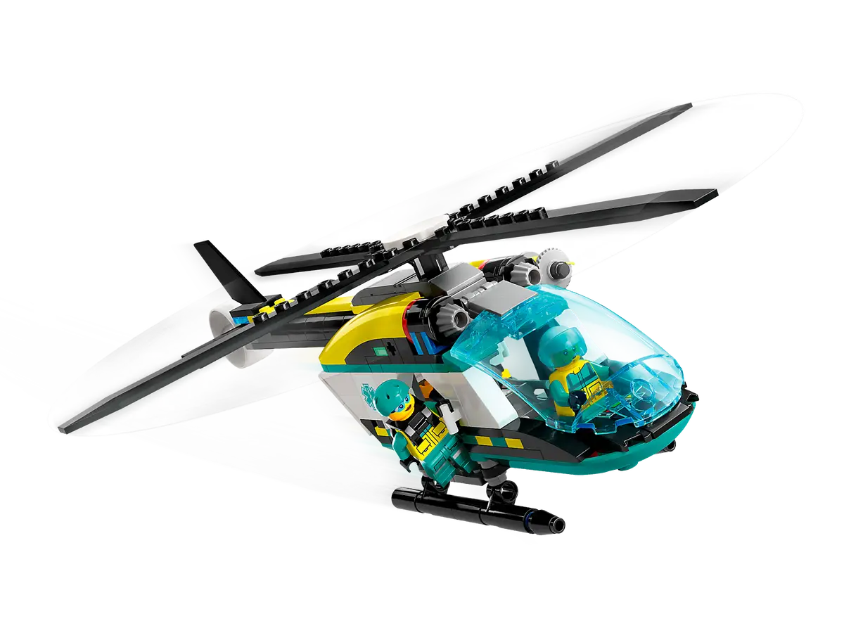 ليجو 60405 سيتي مروحية إنقاذ الطوارئ مكعبات التركيب LEGO