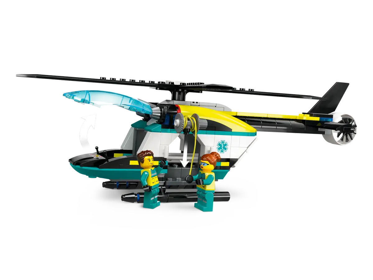 ليجو 60405 سيتي مروحية إنقاذ الطوارئ مكعبات التركيب LEGO