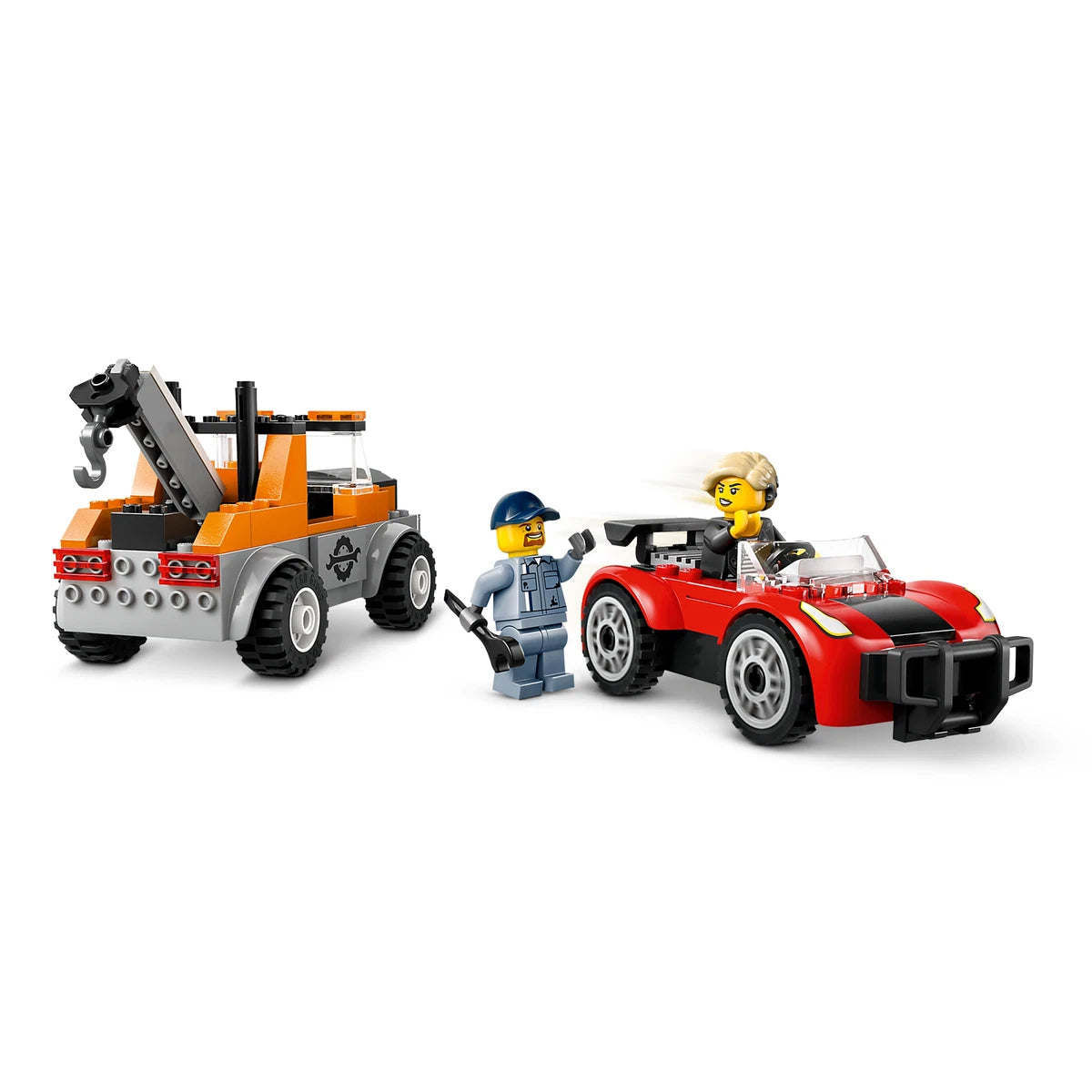 ليجو سيتي شاحنة سحب وتصليح السيارات الرياضية مكعبات التركيب LEGO