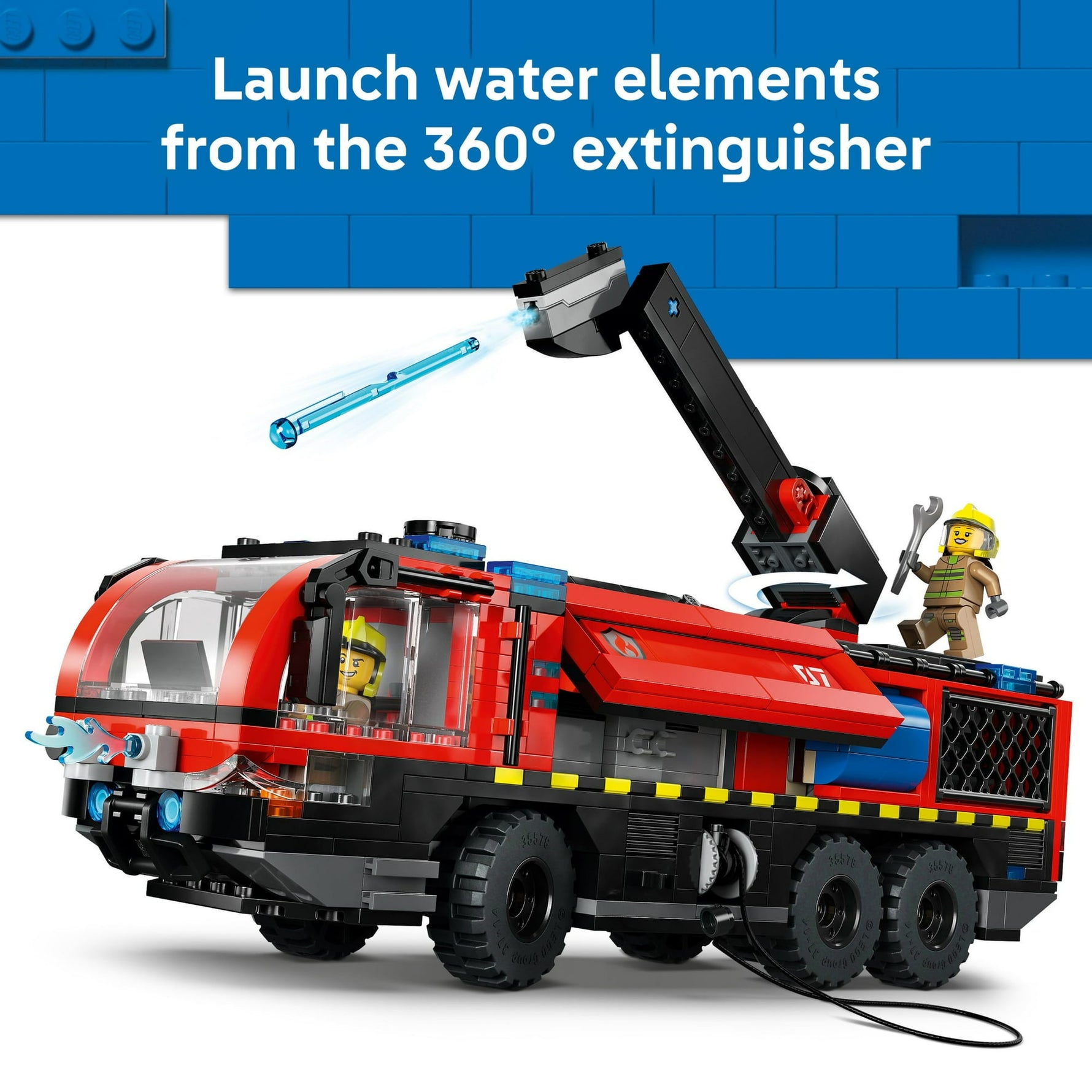ليجو 60499 سيتي شاحنة إطفاء المطار مكعبات التركيب LEGO