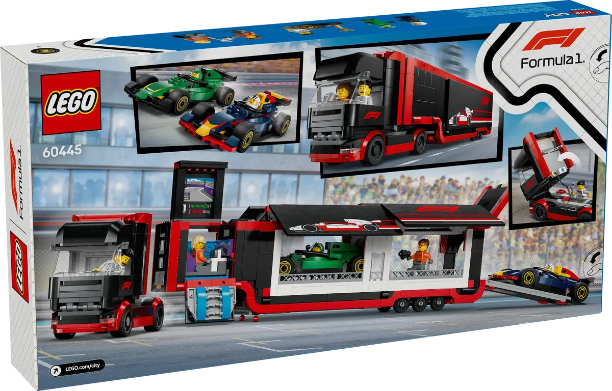 ليجو مكعبات بناء شاحنة فورمولا 1 مع سيارات مكعبات التركيب LEGO