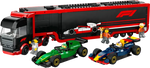 ليجو مكعبات بناء شاحنة فورمولا 1 مع سيارات مكعبات التركيب LEGO