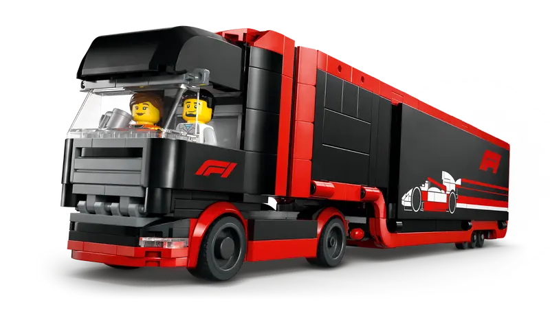 ليجو مكعبات بناء شاحنة فورمولا 1 مع سيارات مكعبات التركيب LEGO