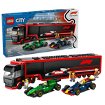 ليجو مكعبات بناء شاحنة فورمولا 1 مع سيارات مكعبات التركيب LEGO