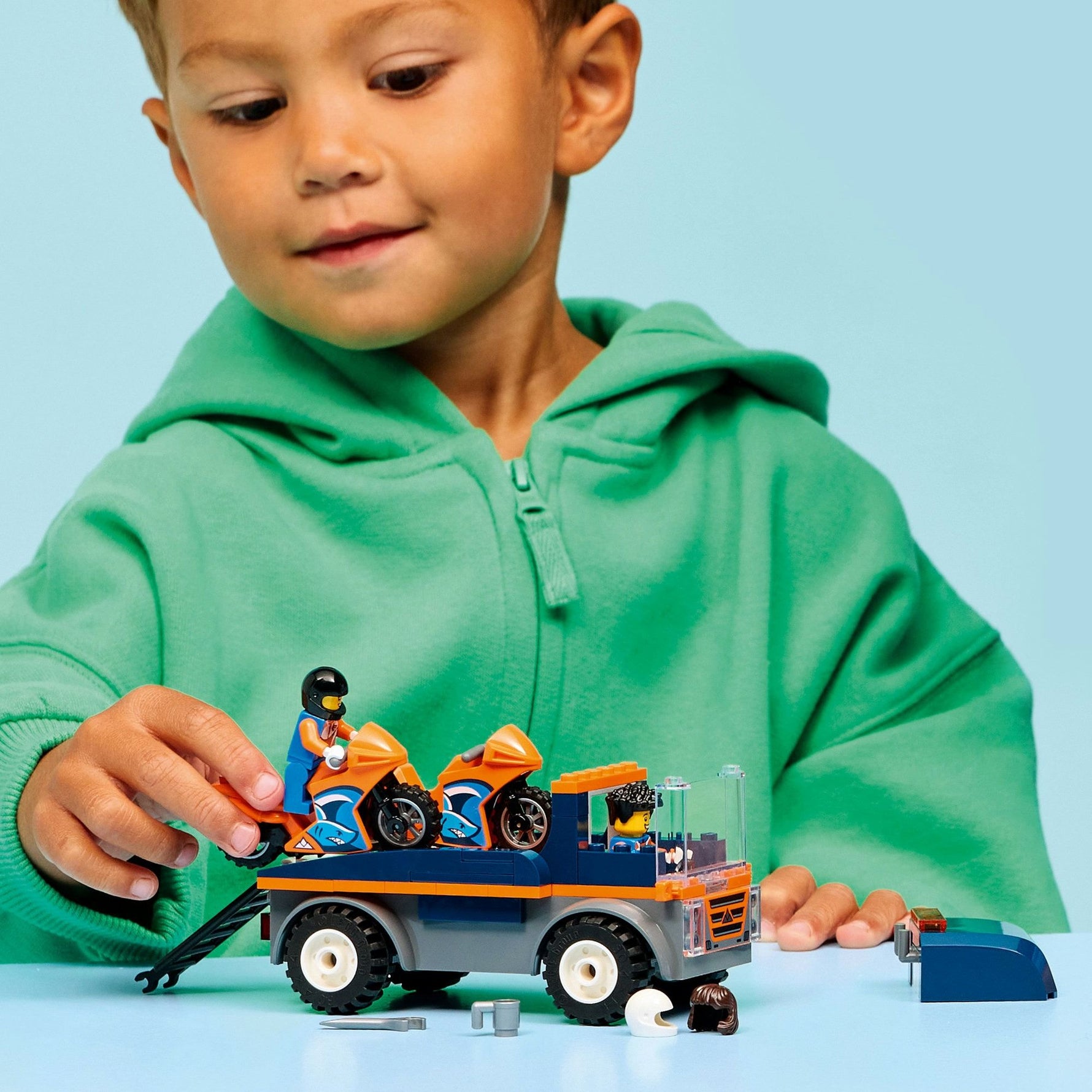 ليجو 60491 سيتي ناقلة الدراجات النارية مكعبات التركيب LEGO