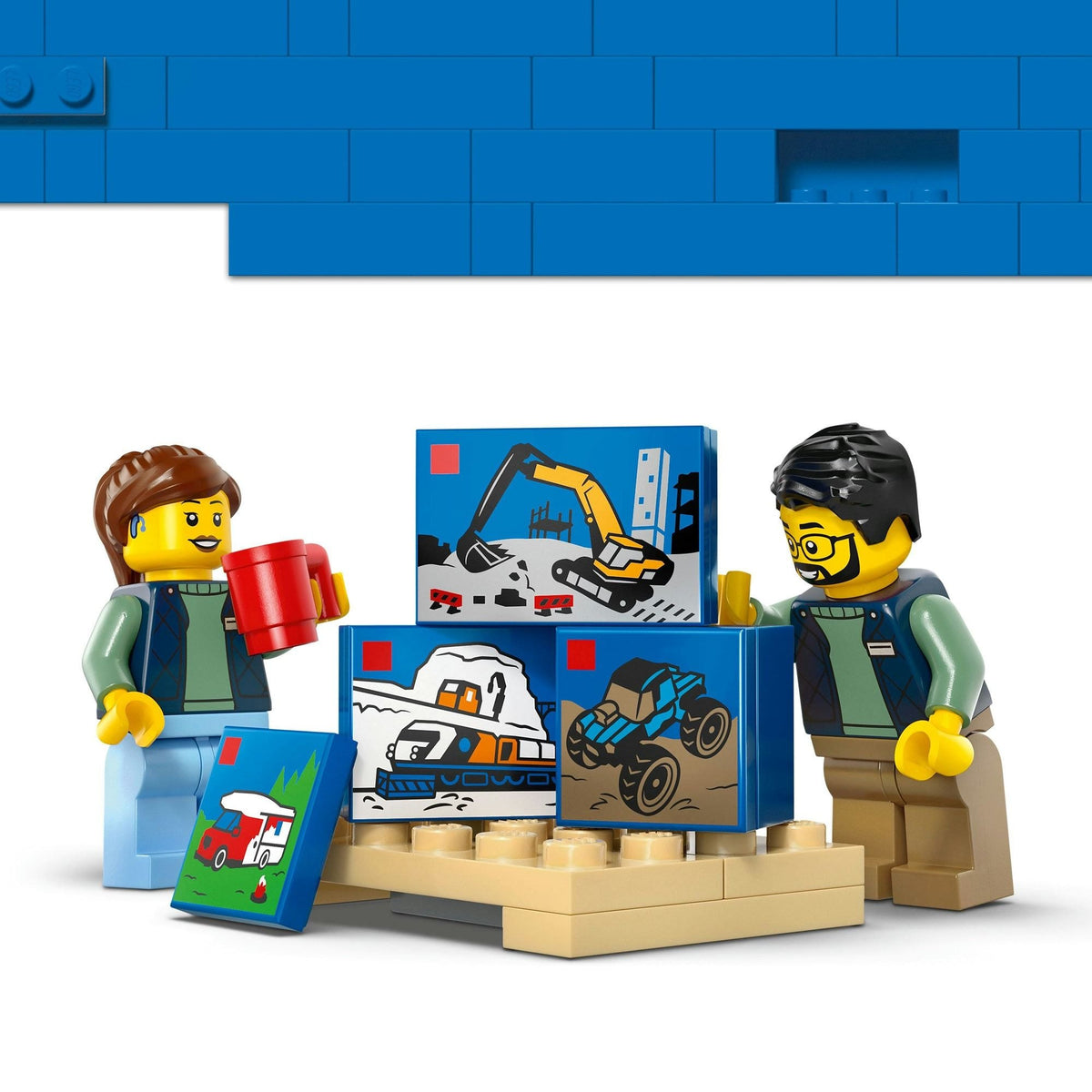 ليجو 60500 سيتي شاحنة ليغو للتوصيل مكعبات التركيب LEGO