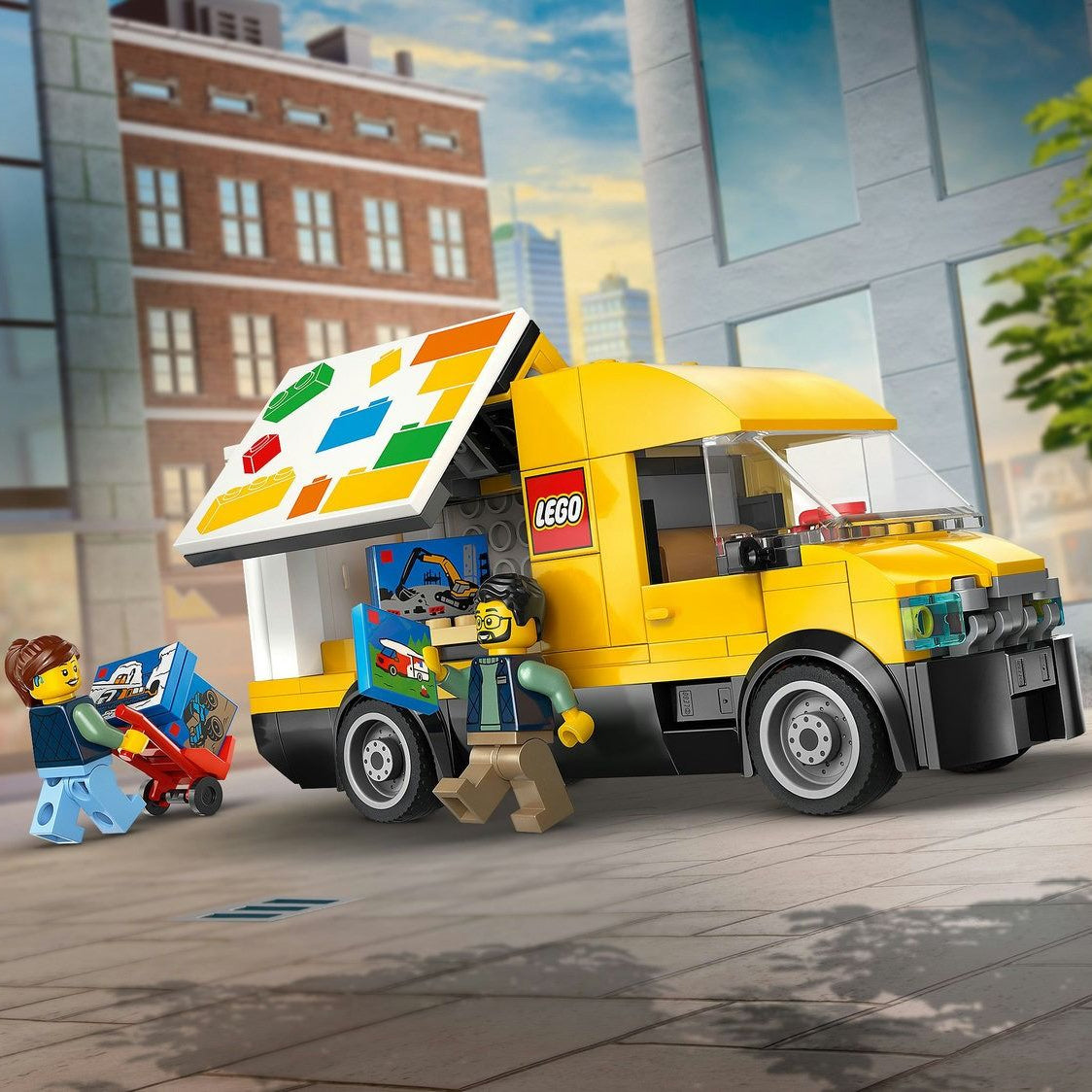 ليجو 60500 سيتي شاحنة ليغو للتوصيل مكعبات التركيب LEGO