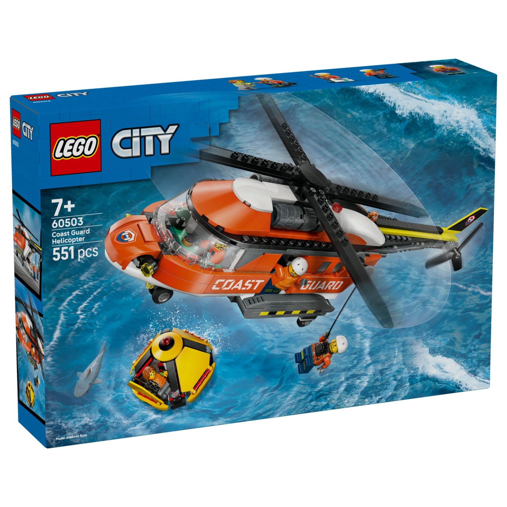 ليجو 60503 سيتي مروحية خفر السواحل مكعبات التركيب LEGO