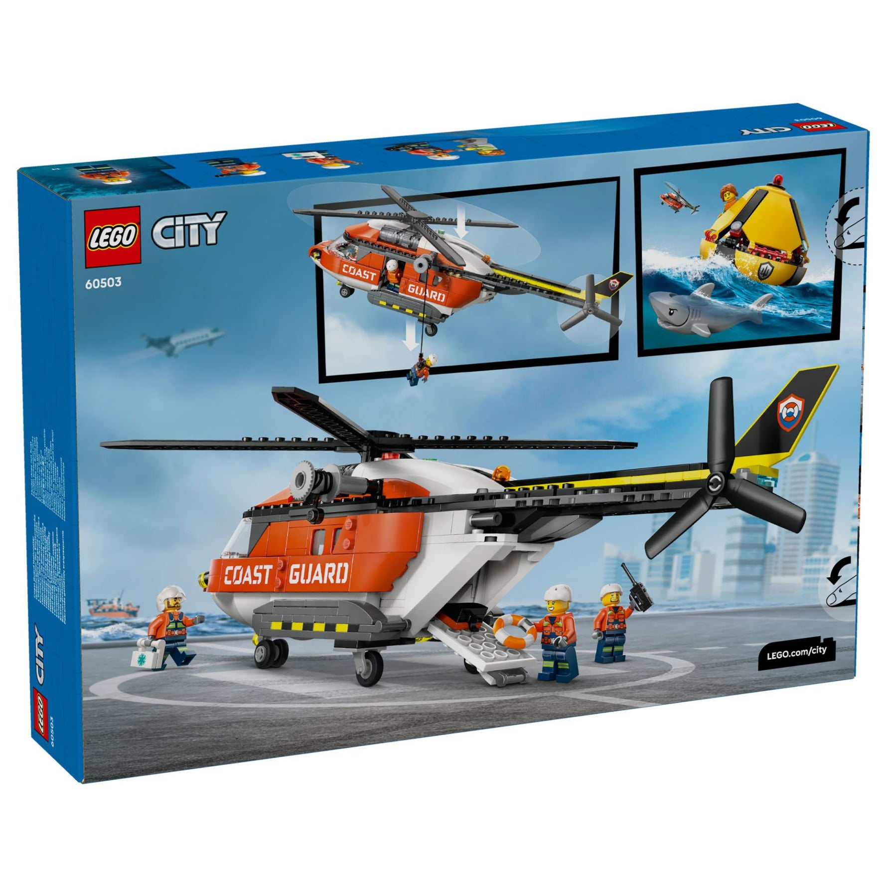 ليجو 60503 سيتي مروحية خفر السواحل مكعبات التركيب LEGO