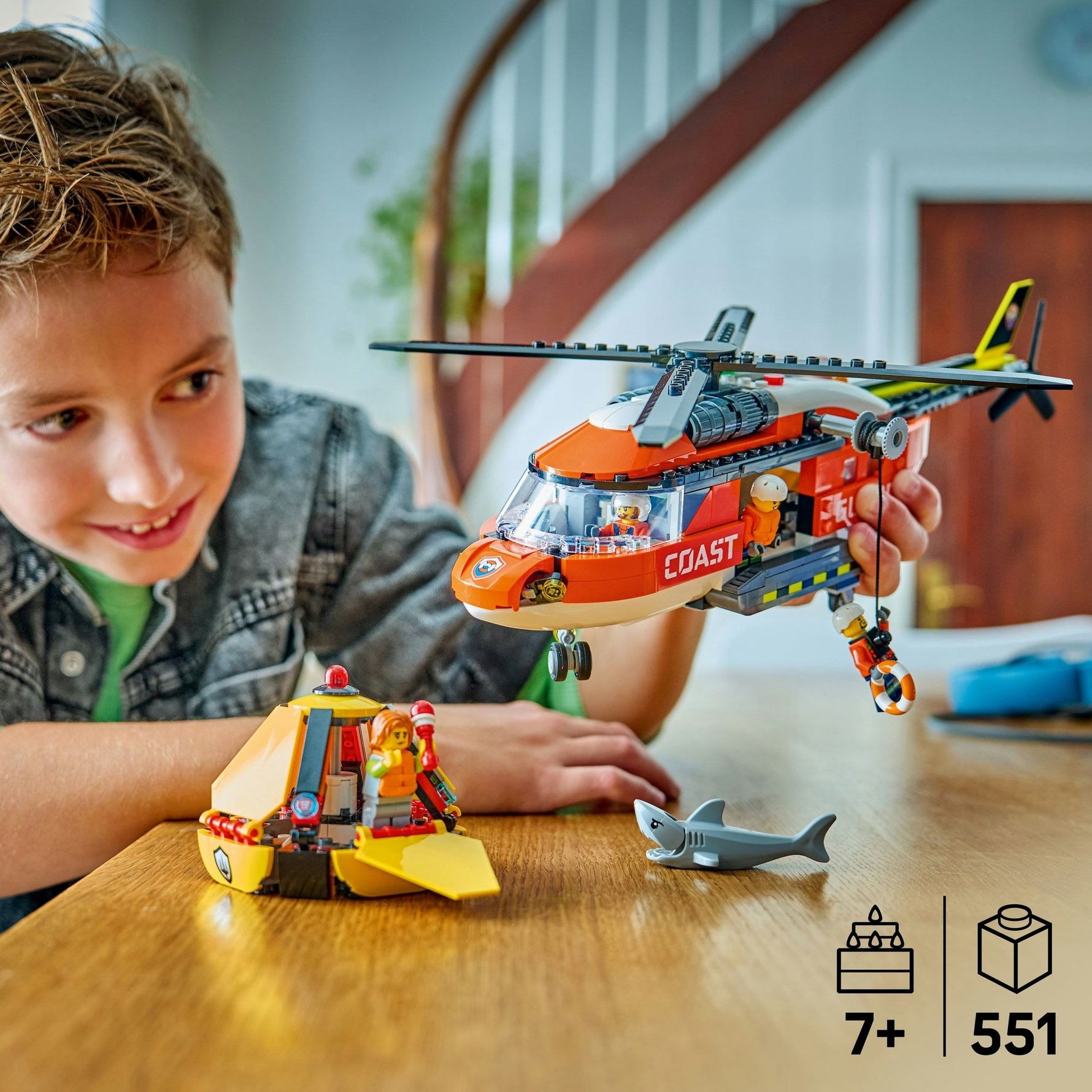 ليجو 60503 سيتي مروحية خفر السواحل مكعبات التركيب LEGO