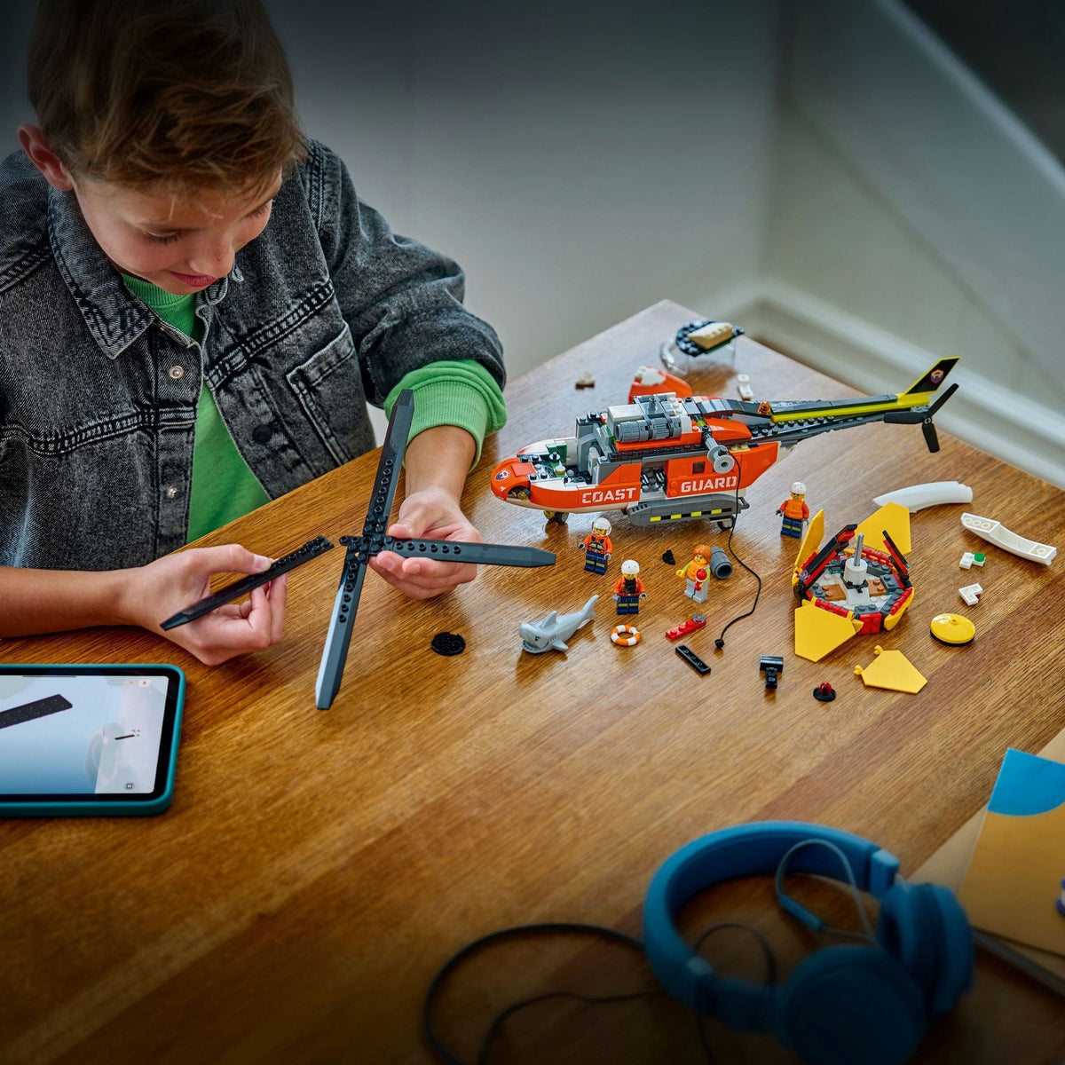 ليجو 60503 سيتي مروحية خفر السواحل مكعبات التركيب LEGO