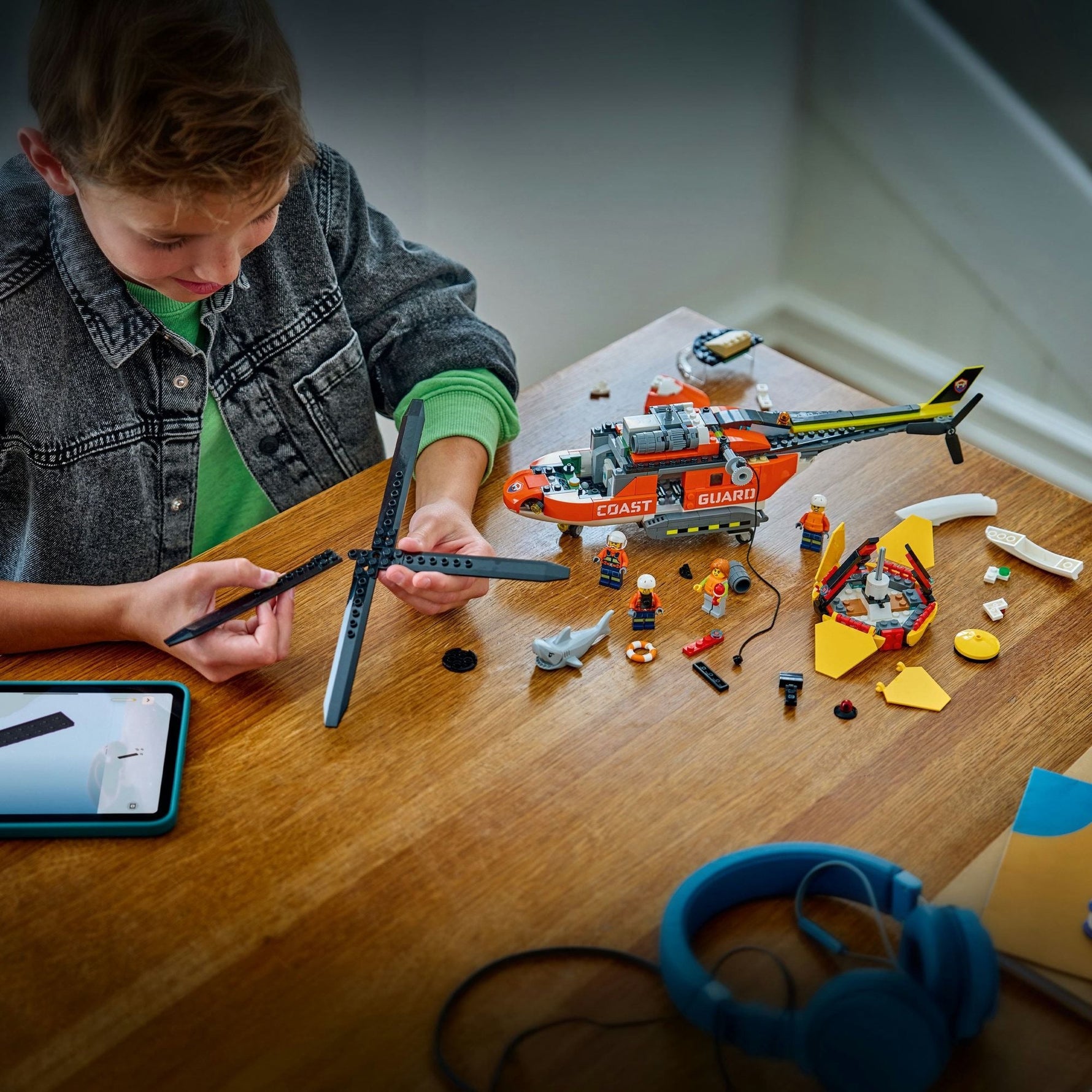 ليجو 60503 سيتي مروحية خفر السواحل مكعبات التركيب LEGO