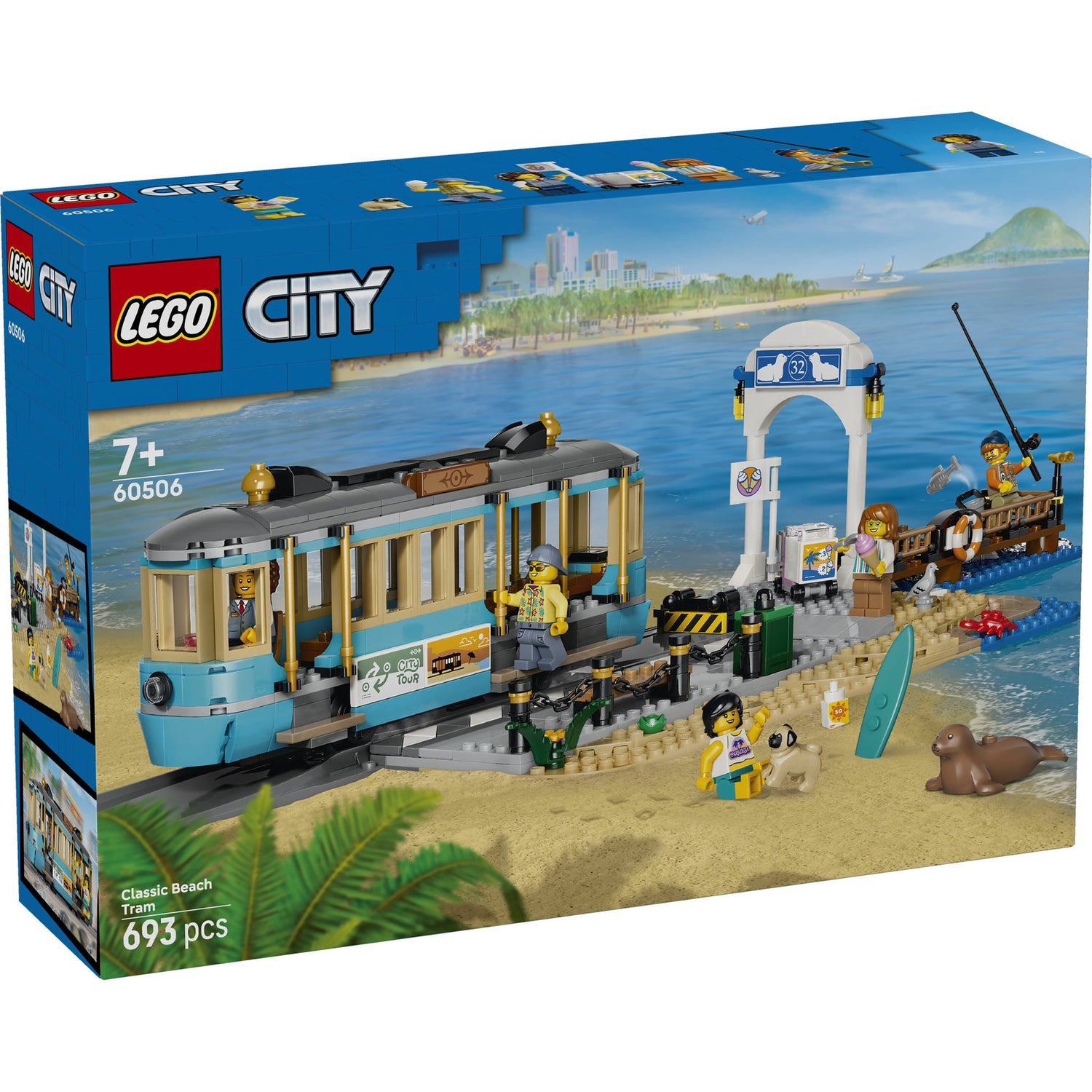 ليجو سيتي قطار الشاطئ الكلاسيكي 60506 مكعبات التركيب LEGO