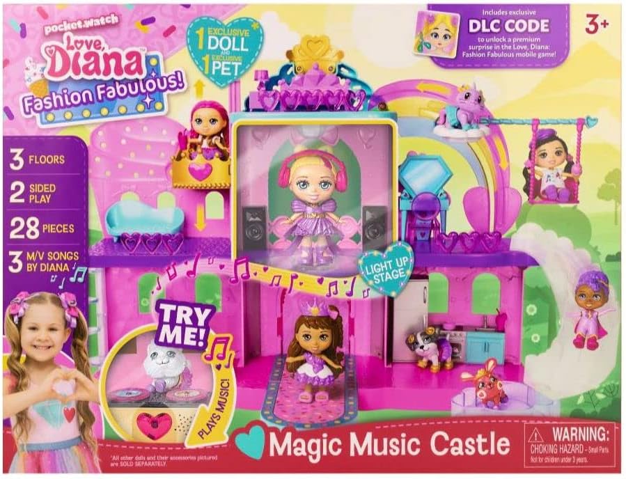 لوف ديانا قلعة الموسيقى السحرية بيوت الدمى Love Diana