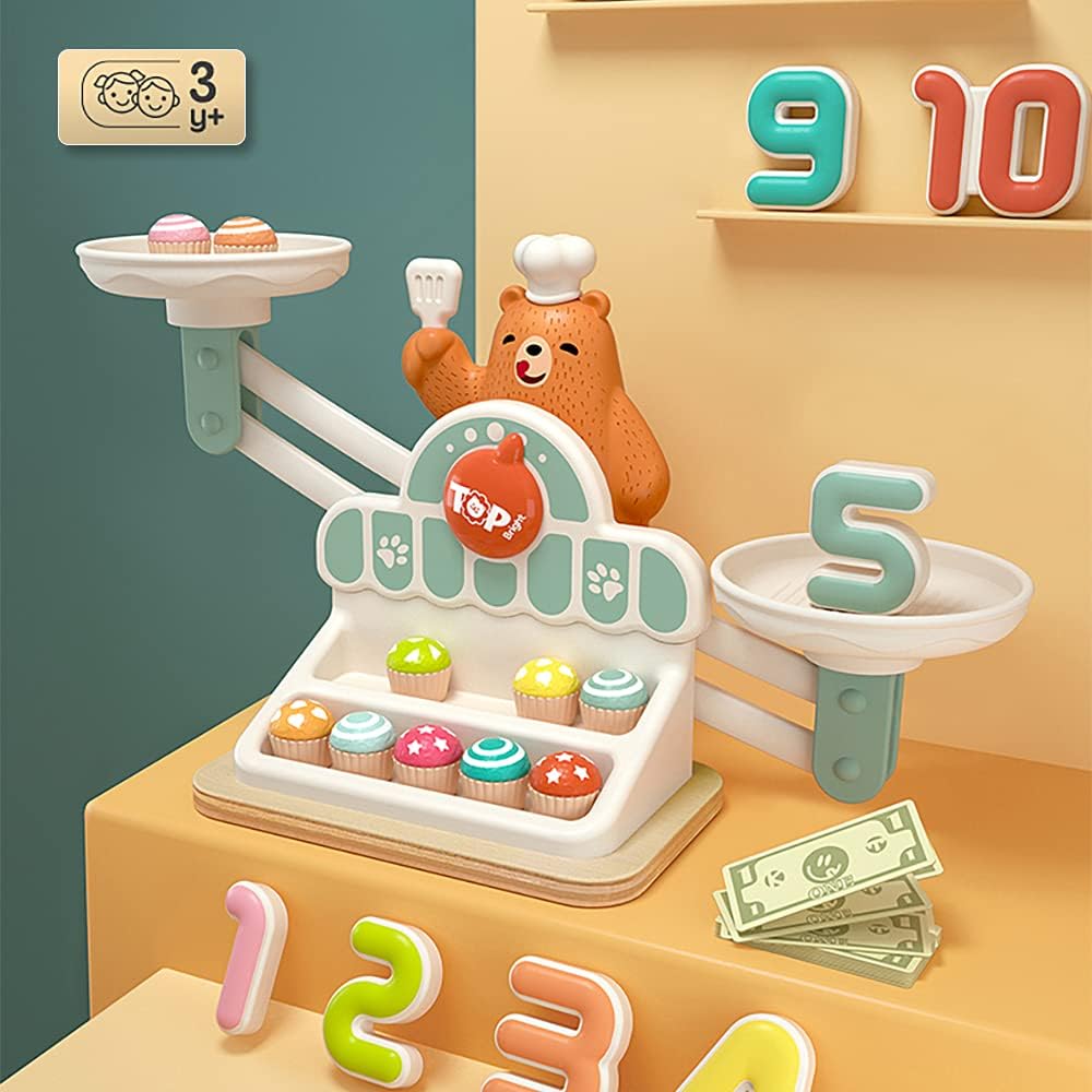 توب برايت موازنة الدب الطاهي لتعليم الأطفال مواليد تفاعلي Top Bright