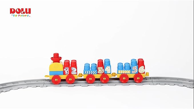 دولو مكعبات قطار 89 قطعة مكعبات التركيب Dolu
