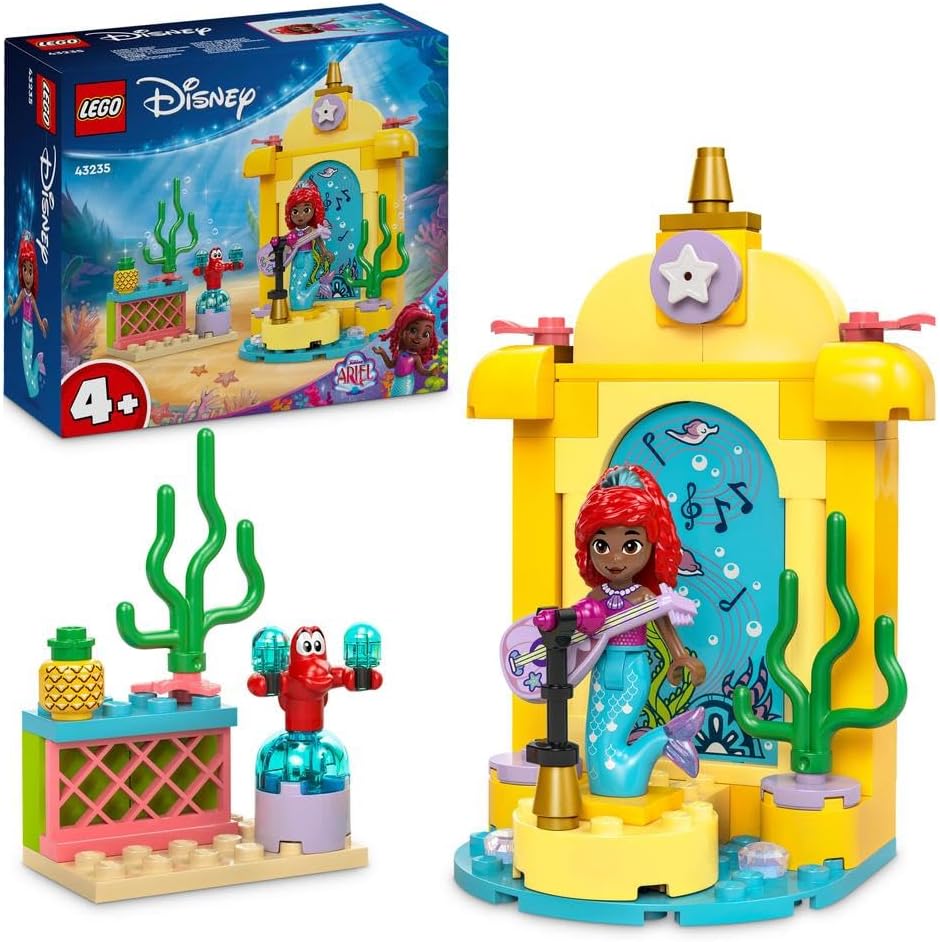ليجو ديزني لعبة مسرح موسيقى اريل مكعبات التركيب LEGO